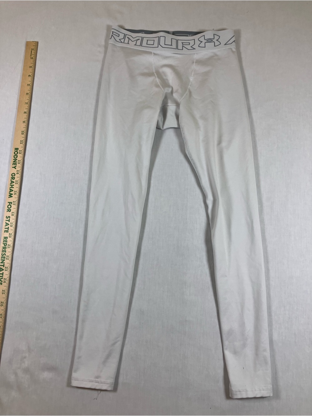Under Armour Men’s White Compression Leggings